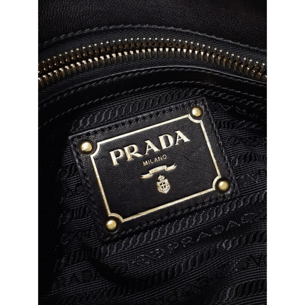 Prada Gaufre Satchel Shoulder Bag gathered handbag Tessuto - Picture 9 of 9